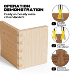 HASTHIP® Router Bit Set with 1/4'' Shank, 5 Sizes Groove Milling Cutters, Tungsten Steel Router Bits Set, Cutting Dia in 1/4" 3/8" 1/2" 5/8" 3/4", Woodworking Milling Cutter Tools for Woodworking