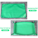 HASTHIP Gardening Mat for Indoor Plant Care featuring 4 Metal Snap Buttons and Waterproof PE 75×100cm