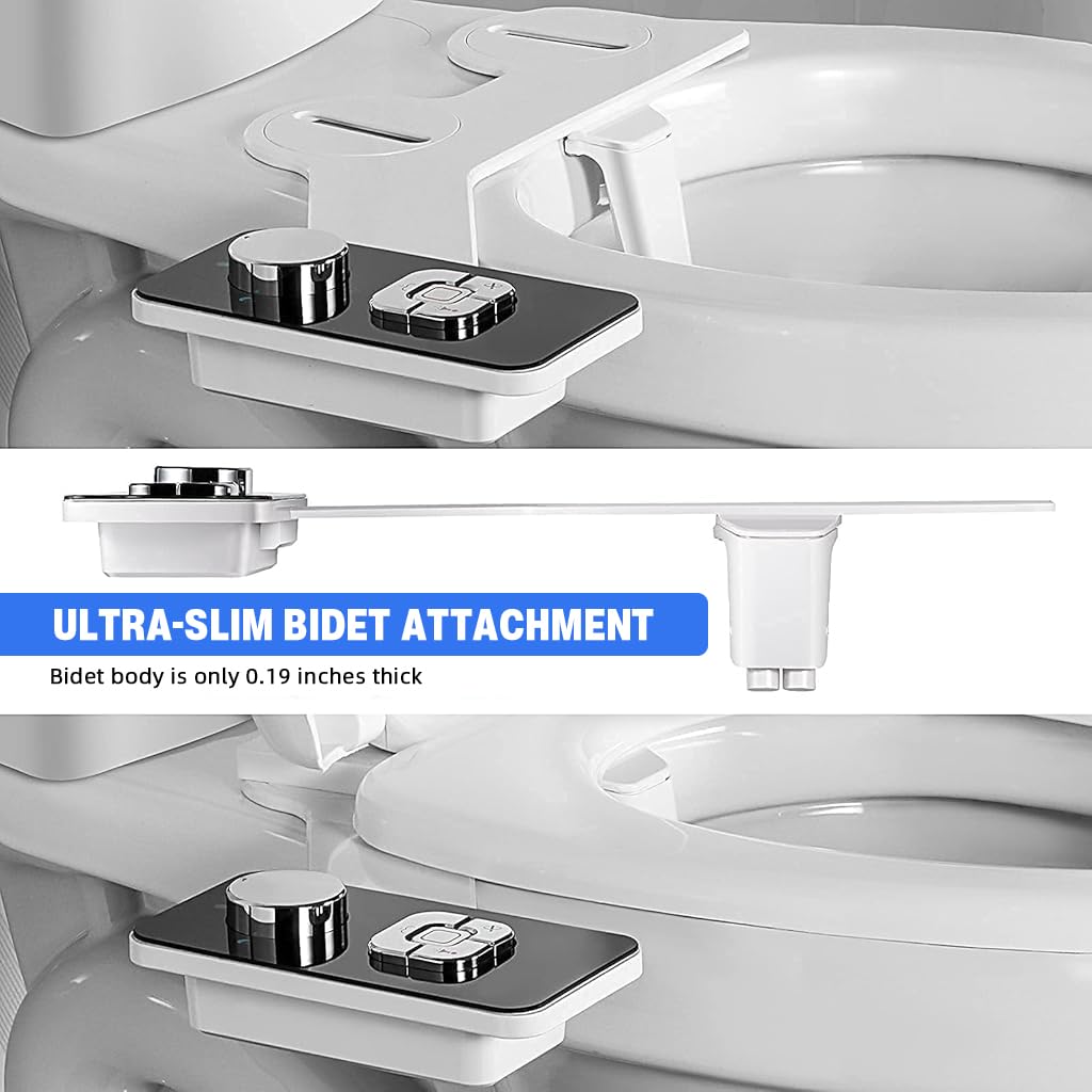 HASTHIP Manual Bidet Sprayer for Toilet with Dual Nozzle 7 and 5 Hole Wash | Self Cleaning Design