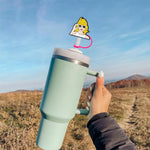 HASTHIP Stanley Straw Cover for 30 and 40 Oz Cups with 10 mm Fit and Food Grade Silicone | Cute Gift for Fans