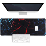 HASTHIP® Mouse Pad de Deslumbrante, Alfombrilla de Teclado y RatóN de Escritorio Extragrande con DiseñO Ciberpunk 3D, Antideslizante, para Oficina, Juegos y DecoracióN del Hogar, 80x30cm