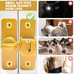 HASTHIP Door Latch Lock for Gates and Cabinets featuring 90° 180° Design | Zinc Alloy 3 PCS