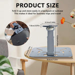 HASTHIP® Soporte Proyector 3 en 1, Trípode Ajustable Plegable con Rosca 1/4'', Montaje de Escritorio Pared Techo, Rotación 360° Compatible con Proyectores Cámaras y Webcams