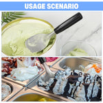 HASTHIP Espresso Frothing Spade for Ice Cream and Desserts with 9.9 in Length | Stainless Steel 18/8 and Bakelite Handle