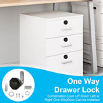 HASTHIP Cabinet Door Lock Kit for Drawers and Cabinets with 3 Digit Combination Zinc Alloy Security