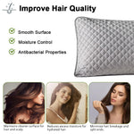 HASTHIP Pillow Cover Set with Zip Closure for Standard Pillows 48x74cm 2Pc | Bamboo Fiber Waterproof Protection Grey