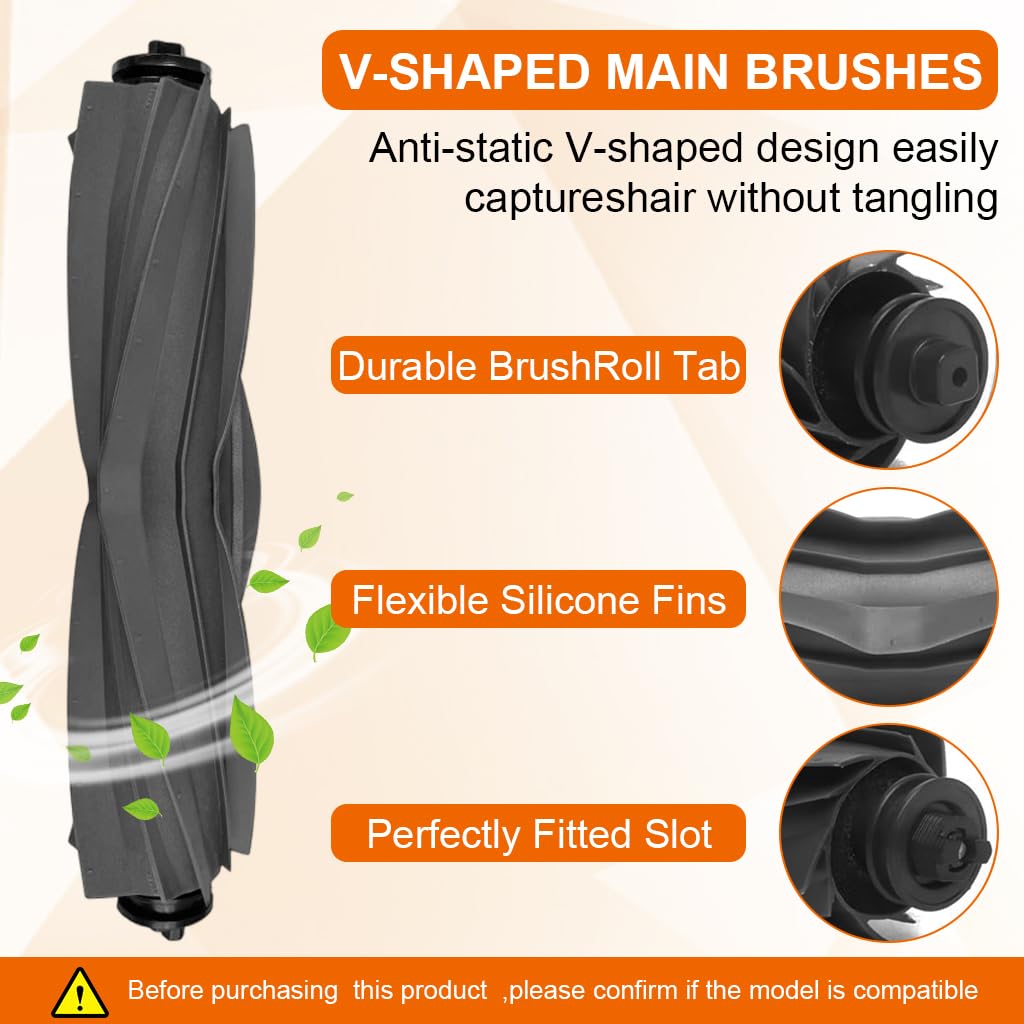 HASTHIP Replacement Parts for Dreame L10 Prime with 9 Pcs Kit including Brushes and Filters