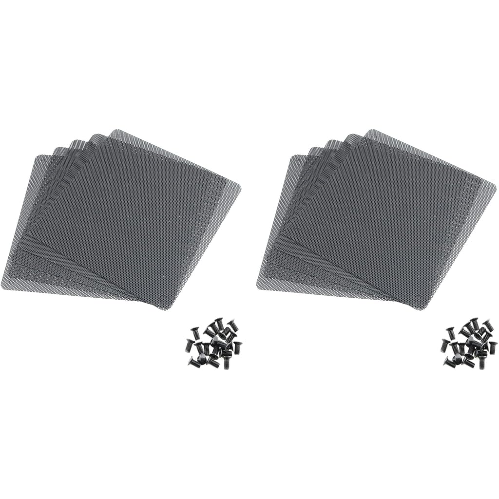 HASTHIP PC Fan Dust Filter for Computer Case with 10pcs 14cm Mesh Cover and 20 Screws