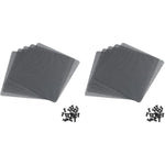 HASTHIP PC Fan Dust Filter for Computer Case with 10pcs 14cm Mesh Cover and 20 Screws