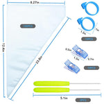 HASTHIP Tipless Piping Bags for Cake and Cookie Decorating with 100 Bags & 10 Ties | Food Grade PE Pastry Set