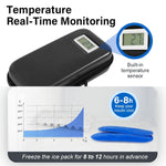 HASTHIP® Insulin Cooler Travel Case with Temperature Display - Diabetic Travel Case Refrigerated Medicine Cooler Travel Case with 2 TSA Approved Ice Pack for