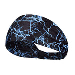HASTHIP® Men Non Slip Sweatbands Lightweight Colorful Headbands(Blue)