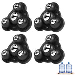 HASTHIP Self Adhesive Caster Wheels for Furniture featuring 360 Swivel and 100 kg Load Capacity