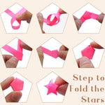 HASTHIP Lucky Star Papers for DIY Crafts featuring 600 strips 10.2 in double sided prints | 12 cute Capybara designs