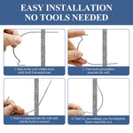 HASTHIP Wall Anchor Hooks for Picture and Key Hanging 20Pcs with Curved Stainless Steel Design