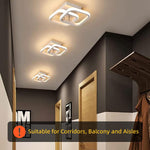 HASTHIP® 22W Modern Ceiling Light LED Acrylic Minimalism Square LED Ceiling Lamps for Hallway Office Bedroom Kitchen Living Room Ceiling Lights