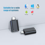 HASTHIP® USB C to 3.5mm Audio Adapter, Type-C to Aux Headphone Jack Converter, External Stereo Sound Card Compatible with PS4, PS5, Mac, Linux, Laptops, Desktops, Docking Stations