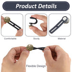 HASTHIP Jeans Waist Adjusting Buttons for Easy Fit with Silicone Strips | 6Pcs Metal Set