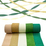 HASTHIP Olive Green Crepe Streamers 5-Pack