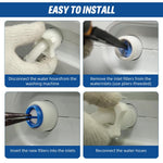 HASTHIP Washing Machine Filters 20pcs 2cm Stainless Steel Fine Mesh for Drain Hose Protection
