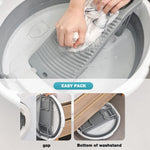 HASTHIP Large Washboard for Hand Washing Clothes featuring 2-in-1 Collapsible Basin 15.9 in | PP and TPR Construction