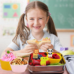 HASTHIP Silicone Cupcake Liners for Baking with 40 Pack Set & Kids Fruit Forks | Reusable Non Stick Molds