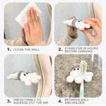 HASTHIP Cute Hanging Toothbrush Holder for Bathroom Organization with Suction Mount | 1 Pack