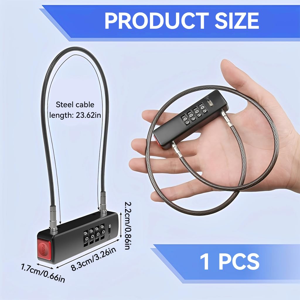 HASTHIP® 60cm Combination Cable Lock
