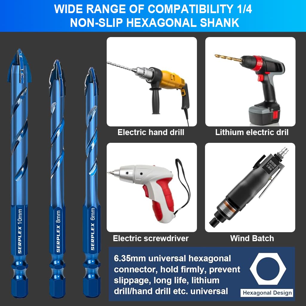 HASTHIP® 7-Piece Carbide Drill Bit Set