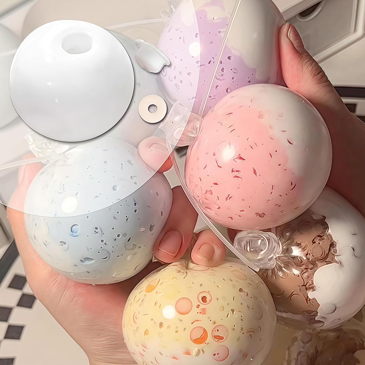 HASTHIP DIY Squishy Making Kit for Kids with 5 Silicone Molds & Coloring Pigments | Fun Craft Toy Set