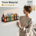 HASTHIP Kitchen Organizer Basket for Refrigerator and Whiteboard with Magnetic Metal Mesh 35x10.5x8.5 cm | Multi‑Purpose Home Storage Holder