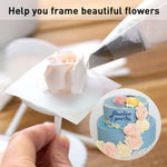 HASTHIP Petal Nozzle Set for Cake Decorating with 7 Pieces Stainless Steel Tools | Ideal for Beginners and Professionals