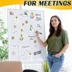 HASTHIP Magnetic Clips for Fridge and Whiteboard with Strong Magnet 10Pcs Golden Metal Set