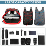 HASTHIP Lightweight Trekking Bags for Hiking with Moisture Wicking Straps 27x14x39cm | Packable Quick Dry Backpack