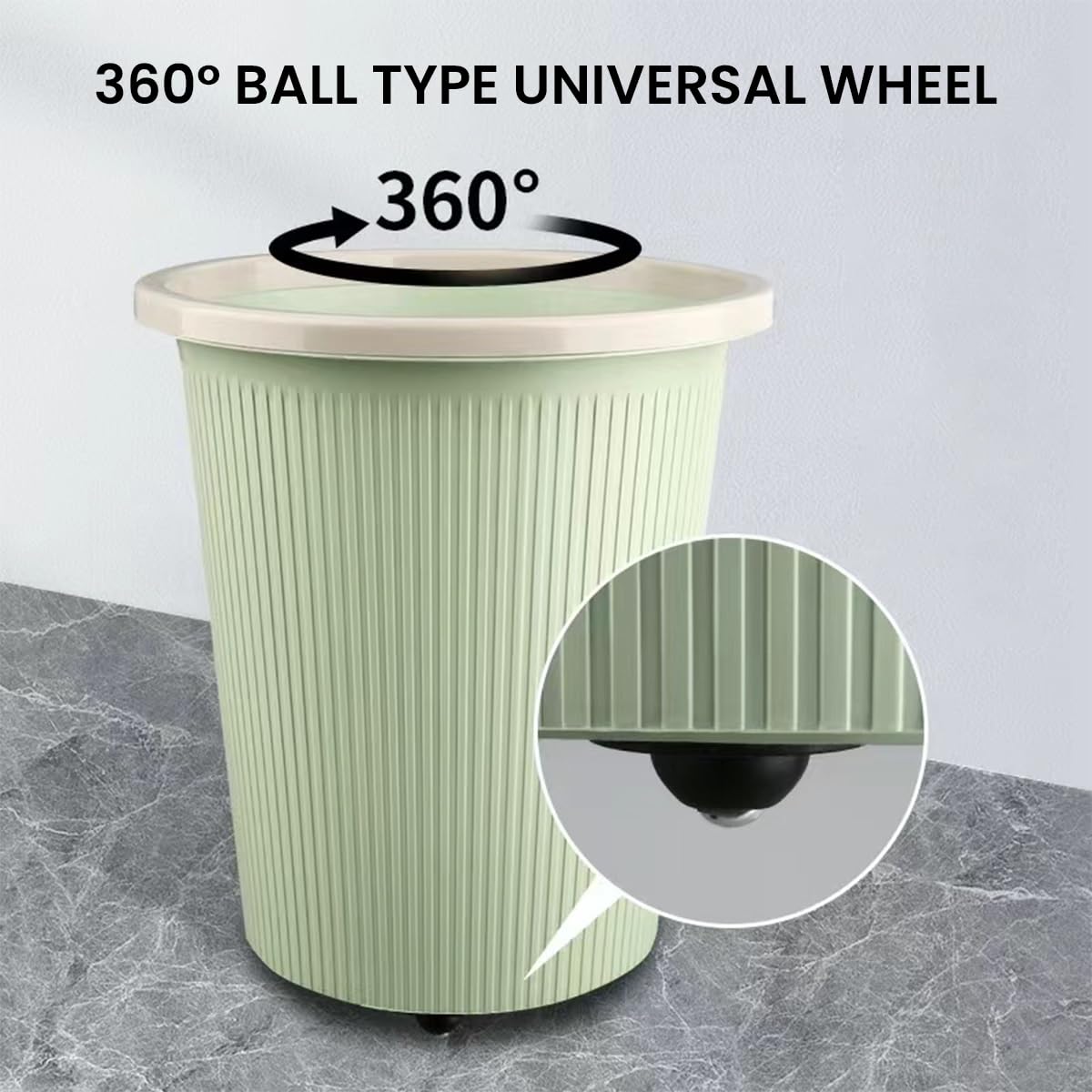 HASTHIP Self Adhesive Caster Wheels for Small Furniture featuring 360° Swivel Design | 20pcs 1.37 in Stainless Steel Ball Casters