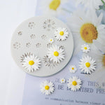 HASTHIP Flower Fondant Molds for Cake and Resin Crafts featuring 13 Floral Cavities | Food Grade Silicone
