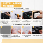 HASTHIP Paper Towel Dispenser for Bathroom and Kitchen with Lock and Large Capacity | ABS Wall Mounted Waterproof Tissue Box
