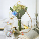 HASTHIP Sun Catcher for Home Decor 12.9 in Hanging with Multi Faceted Star Charm | Colorful Reflective Room Decoration