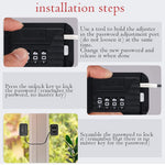 HASTHIP® Cerradura de Refrigerador con Contraseña,Bloqueo de Puerta Congelador y Armario,Cable Seguridad Adhesivo Fuerte para Bebé y Niño Multiusos Fácil Instalar (Multi-Color1)