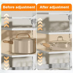 HASTHIP Under Sink Organizer for Pots and Pans with 7 Adjustable Panels in Carbon Steel