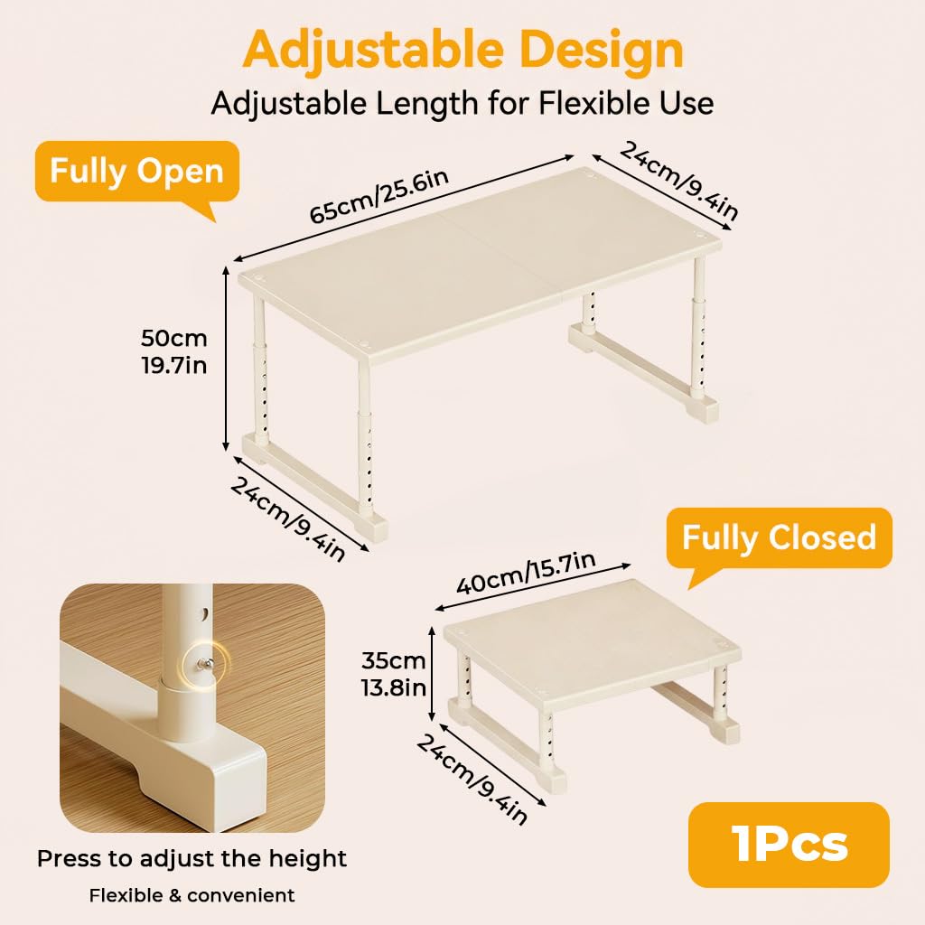 HASTHIP Adjustable Wardrobe Storage Shelf Organizer