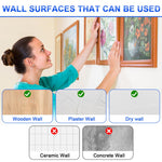 HASTHIP Picture Frame Hanging Kit for Artworks and Photo Walls with 251 pcs Silver Metal Hangers