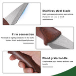 HASTHIP Grafting Tool for Fruit Trees and Roses with 2 Rolls 200 m Tape | Wooden Handle Stainless Steel Cutter