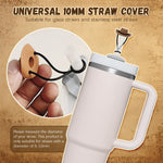 HASTHIP Silicone Cowboy Hat Straw Covers for Stanley Cup 30 40 oz featuring Cute Cap Design