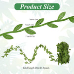 HASTHIP Paper Willow Leaf Strips for Wreaths and DIY Decor featuring 20 Meters Sustainable Material | Natural Look Home Decoration