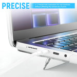 HASTHIP Laptop Case Cover for MacBook Air 13.6 inch featuring Foldable Kickstand Stand | Clear Flexible Soft Shell