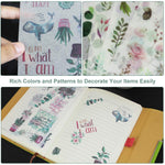 HASTHIP Scrapbooking Stickers for Planner and Album with 30 Sheets Washi Paper | Safe for Children