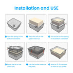 HASTHIP Tofu Press for Homemade Tofu with Quick Water Removal | 16x14x8.5cm 3pcs Food Grade Tools