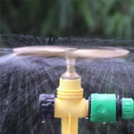 HASTHIP Water Sprinkler for Garden Irrigation featuring 3-Head Brass Nozzles and 360 Rotation | 2PCS