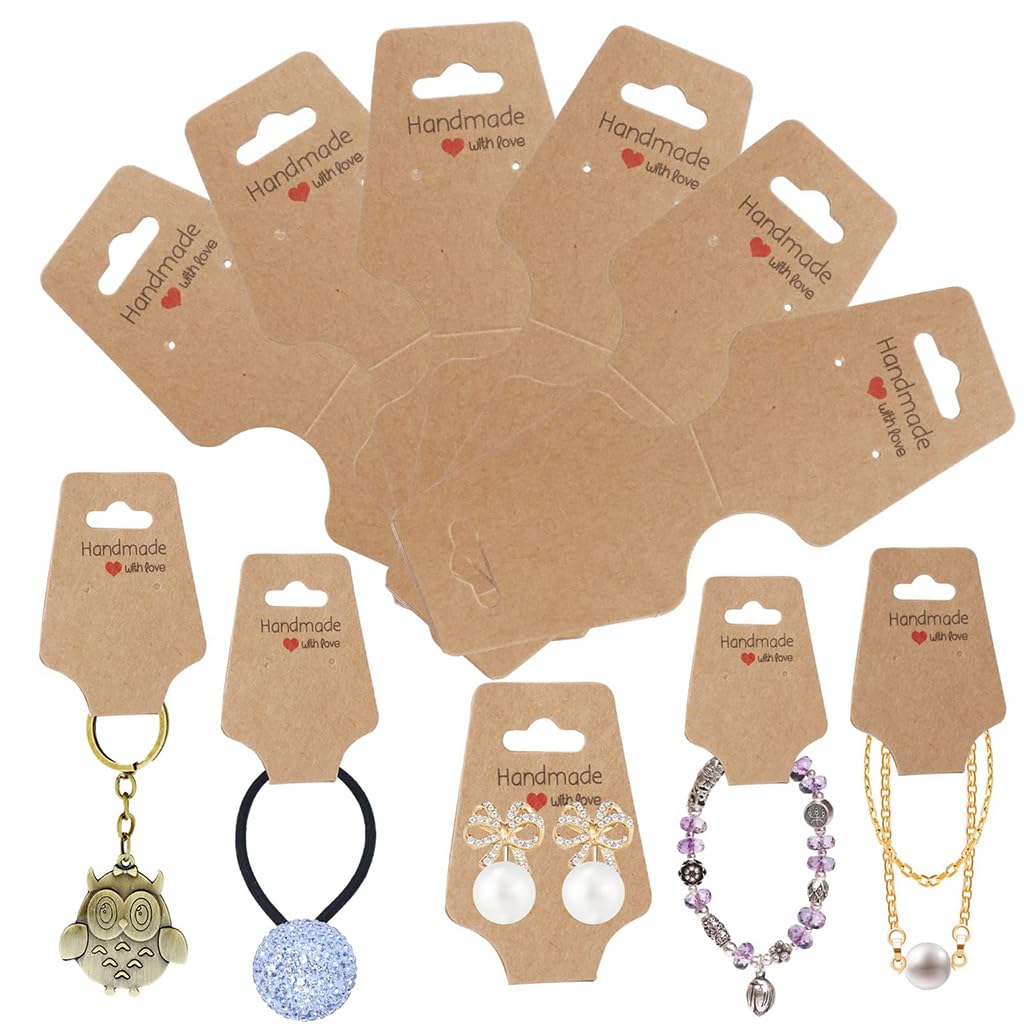 HASTHIP Paper Card Holder for Jewelry Display featuring Self Adhesive Handle | 200 pcs